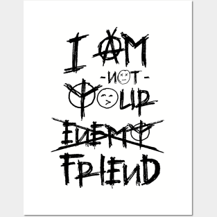 I am not your enemy friend vintage Posters and Art